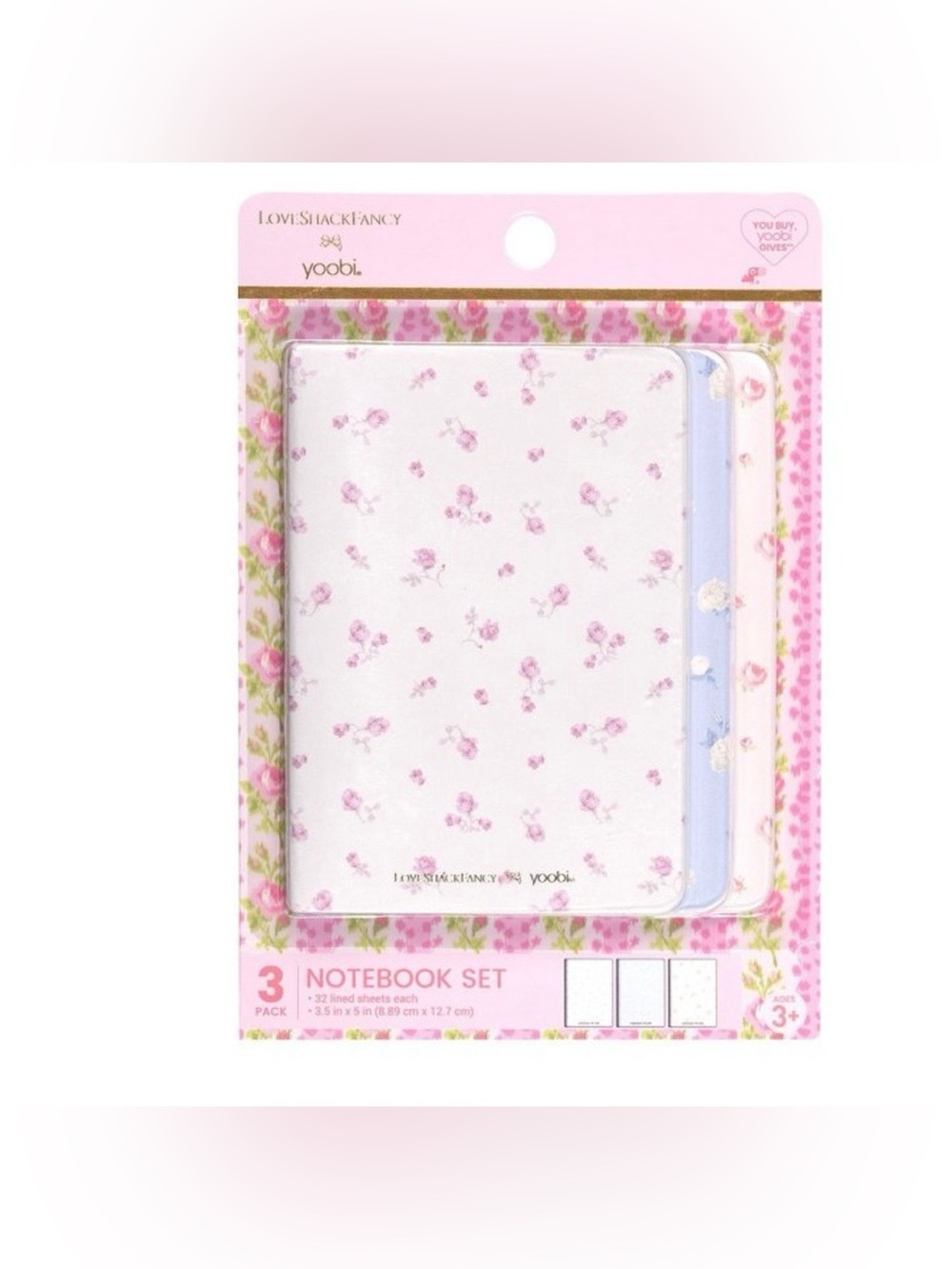 LoveShackFancy x Target - Yoobi 3pk Mini Journals